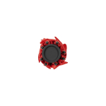 Recycled plastic storm umbrella with straight handle ø100 red colour sixth view