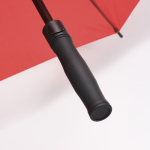 Recycled plastic storm umbrella with straight handle ø100 red colour eighth view