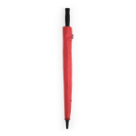 Recycled plastic storm umbrella with straight handle ø100 red colour second detail view