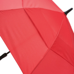 Recycled plastic storm umbrella with straight handle ø100 red colour third detail view
