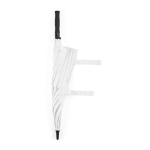 Recycled plastic storm umbrella with straight handle ø100 white colour fifth view