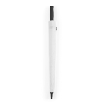 Recycled plastic storm umbrella with straight handle ø100 white colour second detail view