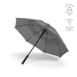 Recycled plastic storm umbrella with straight handle ø100 dark grey colour