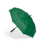 Recycled plastic storm umbrella with straight handle ø100 dark green colour fourth view