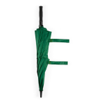 Recycled plastic storm umbrella with straight handle ø100 dark green colour fifth view