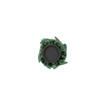 Recycled plastic storm umbrella with straight handle ø100 dark green colour sixth view