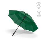 Recycled plastic storm umbrella with straight handle ø100 dark green colour