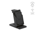 3-in-1 wireless charger with 5,000 mAh MagSafe battery black colour