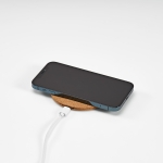 Cork wireless charger with Type-C connector, 15W natural colour third view