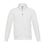 Unisex recycled cotton and polyester sweater, 320 g/m², Elevate NXT white colour