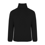 Men’s high-neck polyester fleece jacket, 300 g/m², Roly black colour second rear view