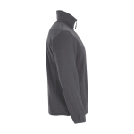 Men’s high-neck polyester fleece jacket, 300 g/m², Roly dark grey colour