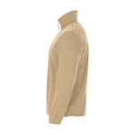 Men’s high-neck polyester fleece jacket, 300 g/m², Roly sand colour side view