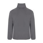 Men’s high-neck polyester fleece jacket, 300 g/m², Roly taupe grey colour second rear view