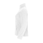 Women’s 100% polyester fleece jacket, 300 g/m², Roly white colour