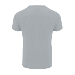 Men’s 100% polyester technical t-shirt, 135 g/m², Roly grey colour second rear view