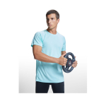 Men’s 100% polyester technical t-shirt, 135 g/m², Roly grey colour lifestyle image