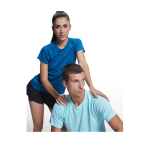Men’s 100% polyester technical t-shirt, 135 g/m², Roly grey colour lifestyle image 2