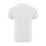 Children’s 100% polyester technical t-shirt, 135 g/m², Roly white colour