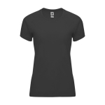 Women’s 100% polyester technical t-shirt, 135 g/m², Roly graphite colour