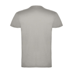 Men’s 100% cotton jersey branded t-shirt, 155 g/m², Roly Beagle grey colour second rear view