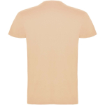 Men’s 100% cotton jersey branded t-shirt, 155 g/m², Roly Beagle beige colour second rear view