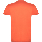 Men’s 100% cotton jersey branded t-shirt, 155 g/m², Roly Beagle pastel orange colour second rear view