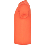 Men’s 100% cotton jersey branded t-shirt, 155 g/m², Roly Beagle pastel orange colour side view