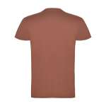 Men’s 100% cotton jersey branded t-shirt, 155 g/m², Roly Beagle mahogany colour second rear view