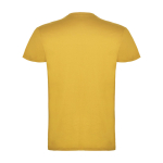 Men’s 100% cotton jersey branded t-shirt, 155 g/m², Roly Beagle dark yellow colour second rear view