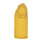 Men’s 100% cotton jersey branded t-shirt, 155 g/m², Roly Beagle dark yellow colour side view