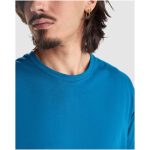 Men’s 100% cotton jersey branded t-shirt, 155 g/m², Roly Beagle pastel blue colour close-up view 1