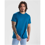 Men’s 100% cotton jersey branded t-shirt, 155 g/m², Roly Beagle pastel blue colour lifestyle image