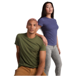 Men’s 100% cotton jersey branded t-shirt, 155 g/m², Roly Beagle pastel blue colour
