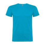 Children’s 100% cotton jersey t-shirt, 155 g/m², Roly turquoise colour