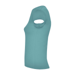 Women’s v-neck cotton t-shirt, 200 g/m², Roly aquamarine colour