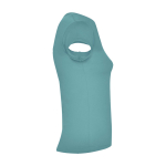 Women’s v-neck cotton t-shirt, 200 g/m², Roly aquamarine colour