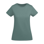 Women’s organic cotton jersey t-shirt, 175 g/m², Roly mint green colour