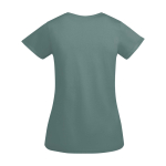 Women’s organic cotton jersey t-shirt, 175 g/m², Roly mint green colour