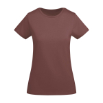 Women’s organic cotton jersey t-shirt, 175 g/m², Roly taupe colour