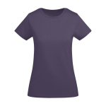Women’s organic cotton jersey t-shirt, 175 g/m², Roly lilac colour