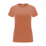 Women’s 100% cotton jersey t-shirt, 170 g/m², Roly russet colour
