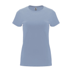 Women’s 100% cotton jersey t-shirt, 170 g/m², Roly blue gray colour