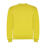 Unisex cotton and polyester jersey sweater, 280 g/m², Roly yellow colour