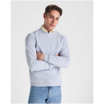 Unisex cotton and polyester jersey sweatshirt, 280 g/m², Roly dark blue colour lifestyle image