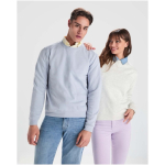 Unisex cotton and polyester jersey sweatshirt, 280 g/m², Roly dark blue colour lifestyle image 2