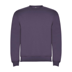 Unisex cotton and polyester jersey sweater, 280 g/m², Roly lilac colour
