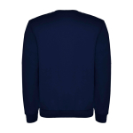Children’s cotton and polyester jersey sweater, 280 g/m², Roly navy-blue colour second rear view