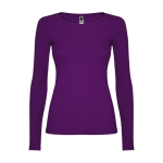 Women’s 100% cotton jersey t-shirt, 160 g/m², Roly purple colour