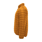 Padded jacket for men made of 100% polyester, 290 g/m², Roly dark yellow colour side view